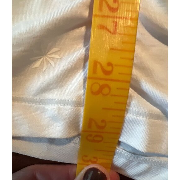 Athleta Pacifica Contoured Fitted Tee 1/4 ZIP (404822) White - 1X - Picture 7 of 10